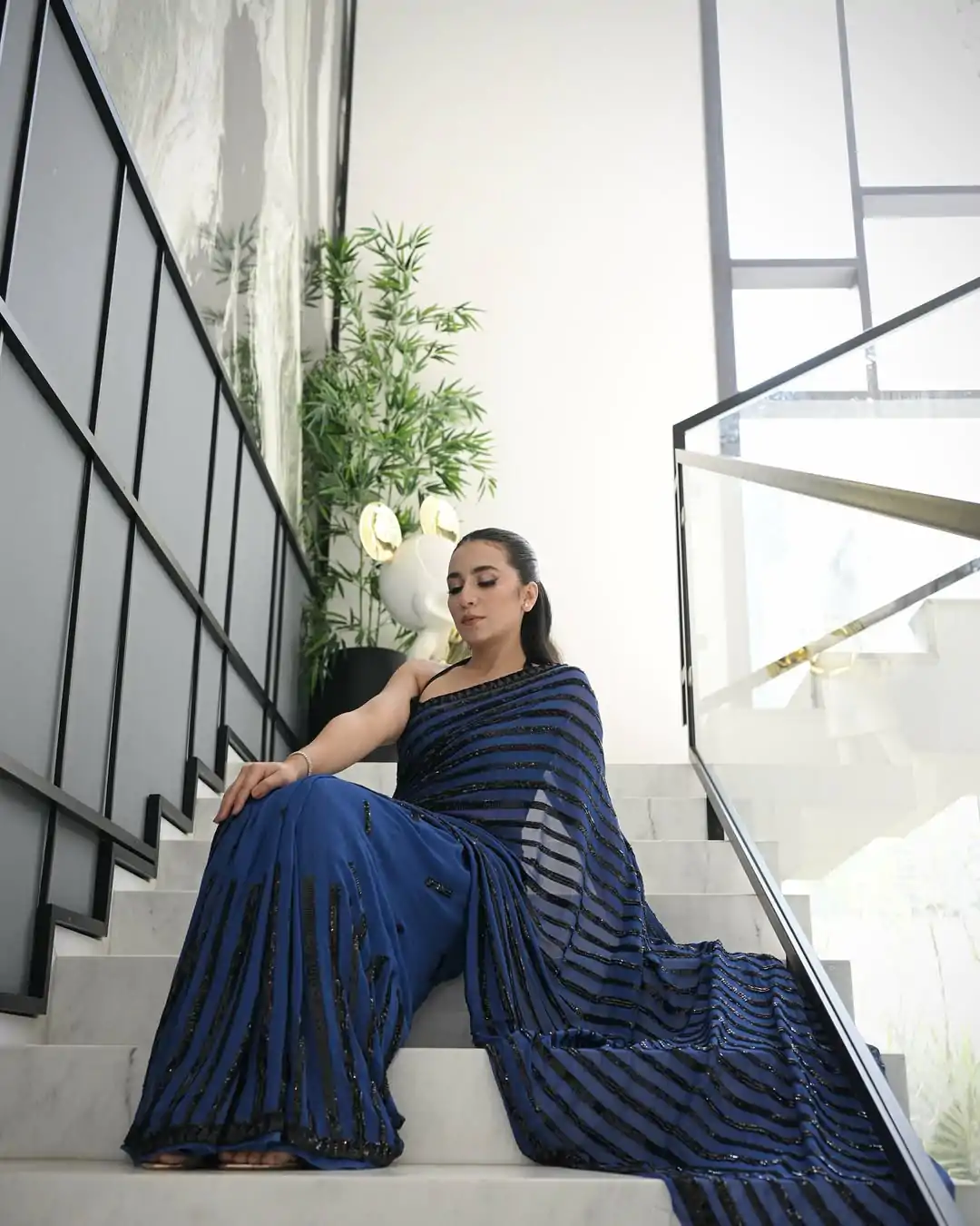 JR 633 Navy Blue Color Georgette Sequence Work Saree Casual, Wedding, Festive, Events . Expected Delivery  4-6 Working Days @1899/- only                                                                                                                                           | Designer Sarees, Embroidered Sarees, Sarees, Bollywood Sarees, Creative Sarees, Ethnic Saree, Modern Digital sarees, Party Wear Sarees