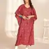 INLI Kaftan vol 2.0 Red Color Heavy French Crape Print Kaftan Suit Casual, Wedding, Party, Festive, Events Etc.4-6 Working Days@ 1399/-only | Casual Suits, Jump Suits, Salwar suit, Creative suits, Designer Suits, Palazzo Suits, Party Wear Suits, Patiala Suits, Straight Suits