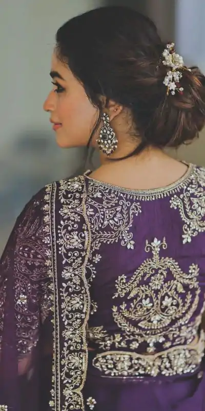 BT 421 Purple Color Soft Organza Silk Thread Sequence Work Saree Casual, Wedding, Festive, Events . Expected Delivery  4-6 Working Days @1949/- only                                                                                                                                             | Designer Sarees, Embroidered Sarees, Sarees, Bollywood Sarees, Creative Sarees, Ethnic Saree, Modern Digital sarees, Party Wear Sarees