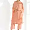 INLI Ghibli Peach Color Pure Cotton Print Salwar Suit Casual, Wedding, Party, Festive, Events Etc.4-6 Working Days@ 1499/-only | Casual Suits, Jump Suits, Salwar suit, Creative suits, Designer Suits, Palazzo Suits, Party Wear Suits, Patiala Suits, Straight Suits