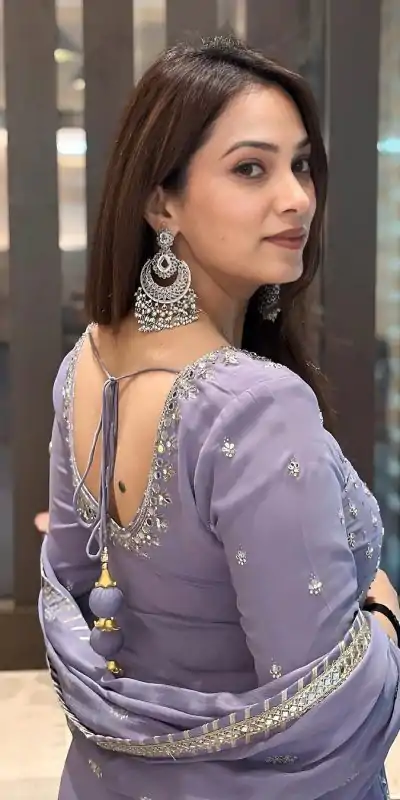 KF 1677 Purple Color Georgette Sequences Work Peral Real Mirror Salwar Suit Casual, Wedding, Party, Festive, Events Etc.4-6 Working Days@ 2399/-only | Casual Suits, Jump Suits, Salwar suit, Creative suits, Designer Suits, Palazzo Suits, Party Wear Suits, Patiala Suits, Straight Suits