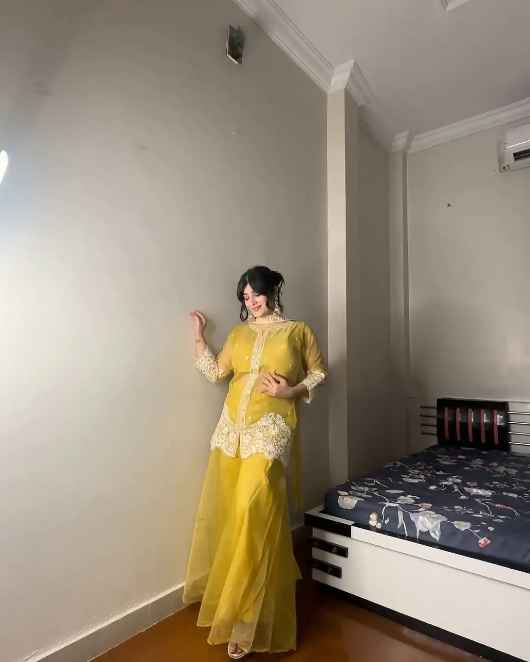 LG 1902 Yellow Color Organza Sequence Work Indo-Western Suit Casual, Wedding, Party, Festive, Events Etc.4-6 Working Days@ 2049/-only | Casual Suits, Jump Suits, Salwar suit, Creative suits, Designer Suits, Palazzo Suits, Party Wear Suits, Patiala Suits, Straight Suits