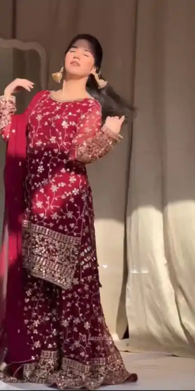 RTC 5858 Red Color Georgette Thread 9mm Sequence Salwar Suit Casual, Wedding, Festive, Events . Expected Delivery  4-6 Working Days @2349/- only      | Casual Suits, Jump Suits, Salwar suit, Creative suits, Designer Suits, Palazzo Suits, Party Wear Suits, Patiala Suits, Straight Suits