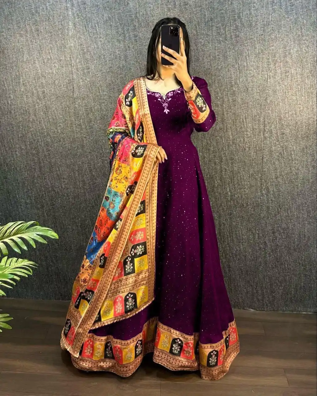 MF 781 Wine Georgette Wide Sequence Work Anarkali Gown Wedding Party, Festive, Events Etc.4-6 Working Days @ 1649/ - only | Gowns, Bollywood Gowns, Creative Gowns, Designer Gowns, Embroidered Gowns, Party Wear Gowns, Straight Suits