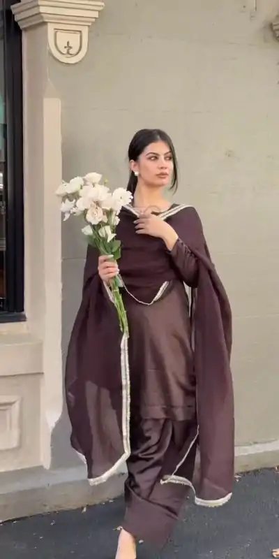 ZSR 3115 Wine Color Japan Satin With Full Sleeve Salwar Suit Casual, Wedding, Festive, Events . Expected Delivery  4-6 Working Days @1799/- only      | Casual Suits, Jump Suits, Salwar suit, Creative suits, Designer Suits, Palazzo Suits, Party Wear Suits, Patiala Suits, Straight Suits