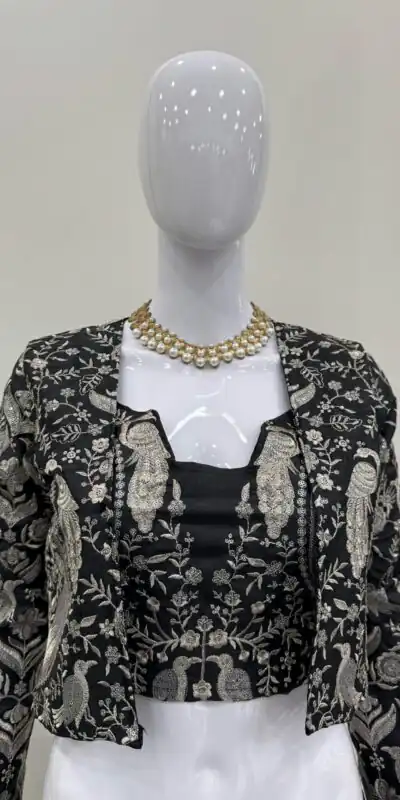 RTC 6488 Black Color Tapeta Silk Thread With Sequence Lehenga Choli Casual, Wedding, Party, Festive, Events Etc.4-6 Working Days @2149/- Only | Lehenga, Bollywood Lehenga, Creative Lehenga, Designer Lehenga, Embroidered Lehenga, Party Wear Lehenga