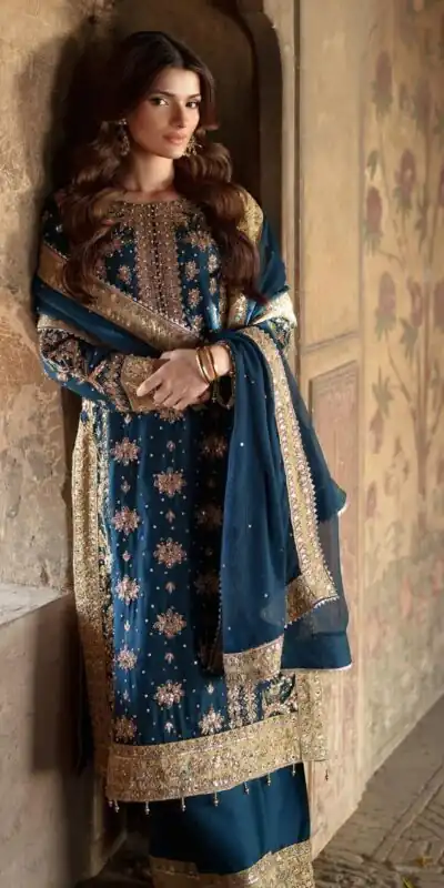 ZF 415 Navy Blue Color Georgette Sequence Work Salwar Suit Casual, Wedding, Festive, Events . Expected Delivery  4-6 Working Days @2149/- only      | Jump Suits, Salwar suit, Casual Suits, Creative suits, Designer Suits, Palazzo Suits, Party Wear Suits, Patiala Suits, Straight Suits