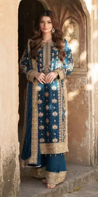 ZF 415 Navy Blue Color Georgette Sequence Work Salwar Suit Casual, Wedding, Festive, Events . Expected Delivery  4-6 Working Days @2149/- only      | Jump Suits, Salwar suit, Casual Suits, Creative suits, Designer Suits, Palazzo Suits, Party Wear Suits, Patiala Suits, Straight Suits