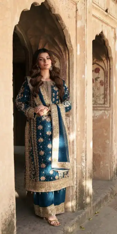 ZF 415 Navy Blue Color Georgette Sequence Work Salwar Suit Casual, Wedding, Festive, Events . Expected Delivery  4-6 Working Days @2149/- only      | Jump Suits, Salwar suit, Casual Suits, Creative suits, Designer Suits, Palazzo Suits, Party Wear Suits, Patiala Suits, Straight Suits