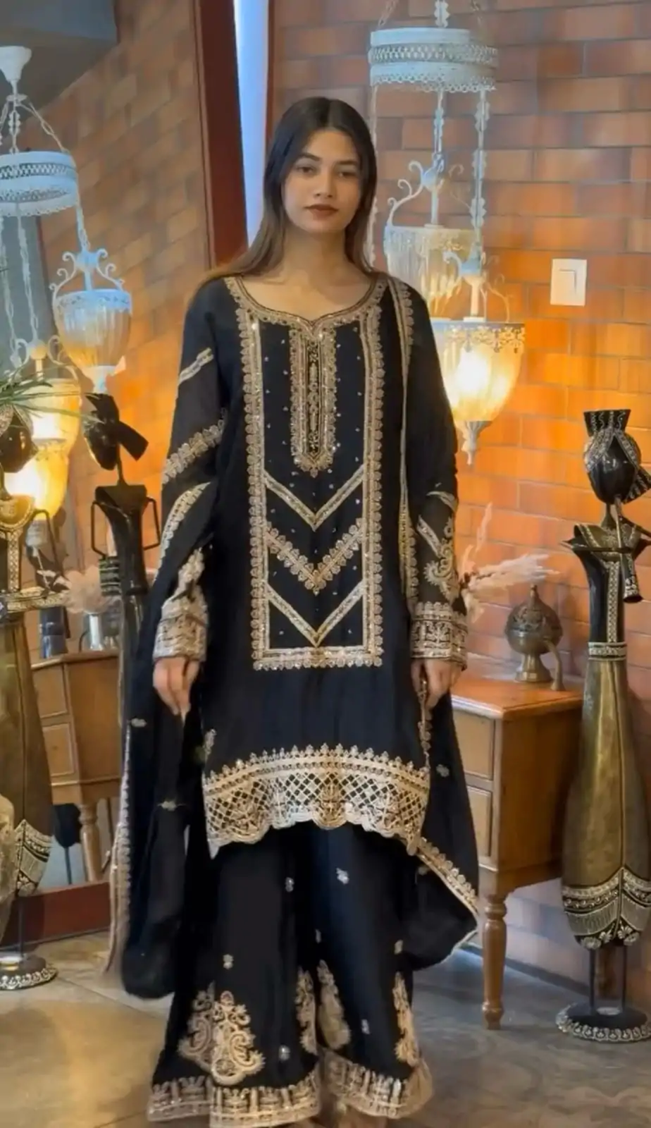 VLM 273 Black Color Georgette Embroidery Work Salwar Suit Casual, Wedding, Festive, Events . Expected Delivery  4-6 Working Days @2149/- only      | Casual Suits, Jump Suits, Salwar suit, Creative suits, Designer Suits, Palazzo Suits, Party Wear Suits, Patiala Suits, Straight Suits
