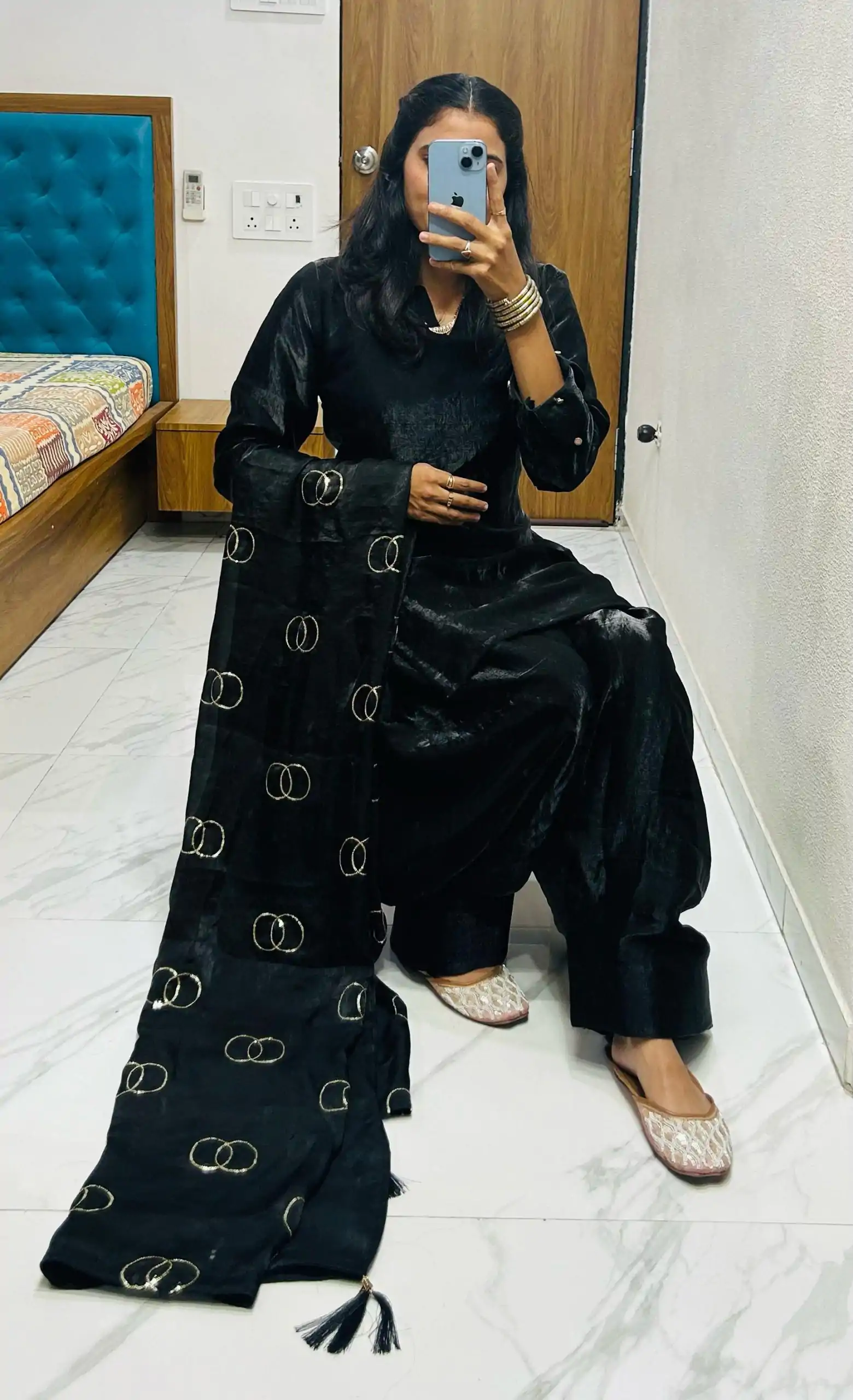 BE 341 Black Color Fendi Silk Salwar Suit Casual, Wedding, Festive, Events . Expected Delivery  4-6 Working Days @1849/- only      | Casual Suits, Jump Suits, Salwar suit, Creative suits, Designer Suits, Palazzo Suits, Party Wear Suits, Patiala Suits, Straight Suits