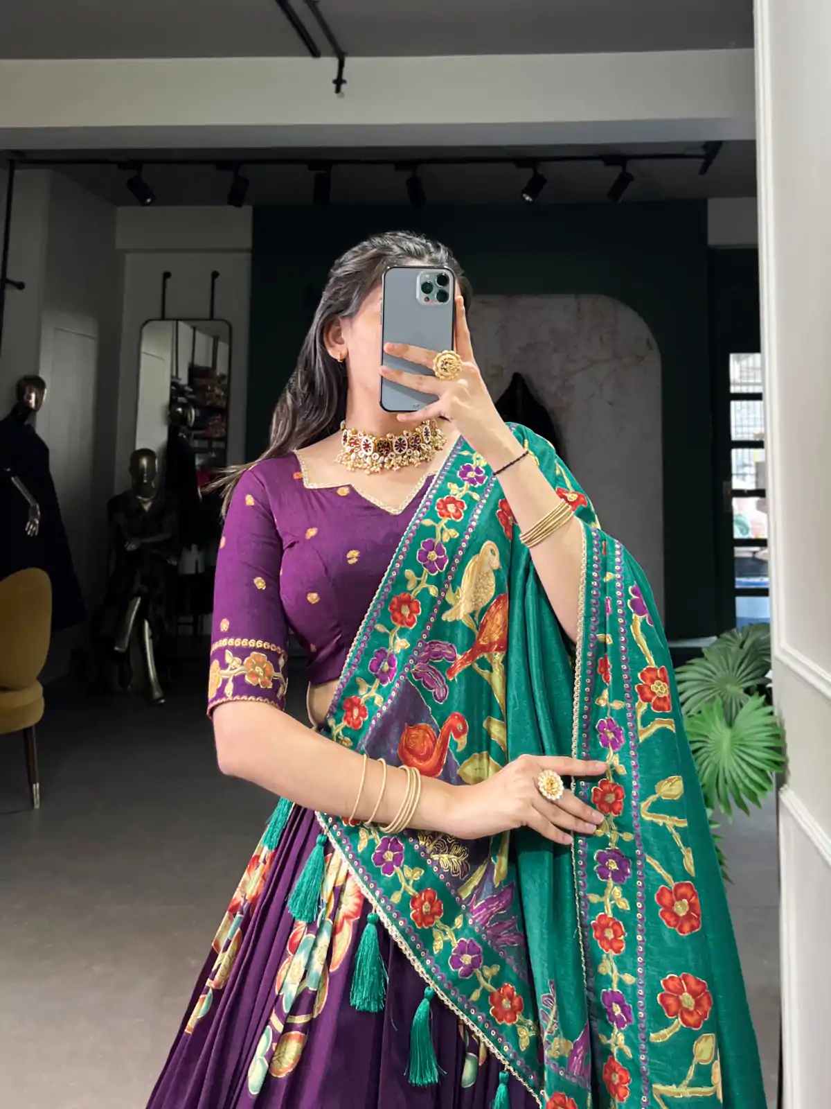 LNB 1239 Purple Color Tushar Silk Printed Foil Work Lehenga Choli Casual, Wedding, Party, Festive, Events Etc.4-6 Working Days@ 2249/-only | Lehenga, Bollywood Lehenga, Creative Lehenga, Designer Lehenga, Embroidered Lehenga, Party Wear Lehenga