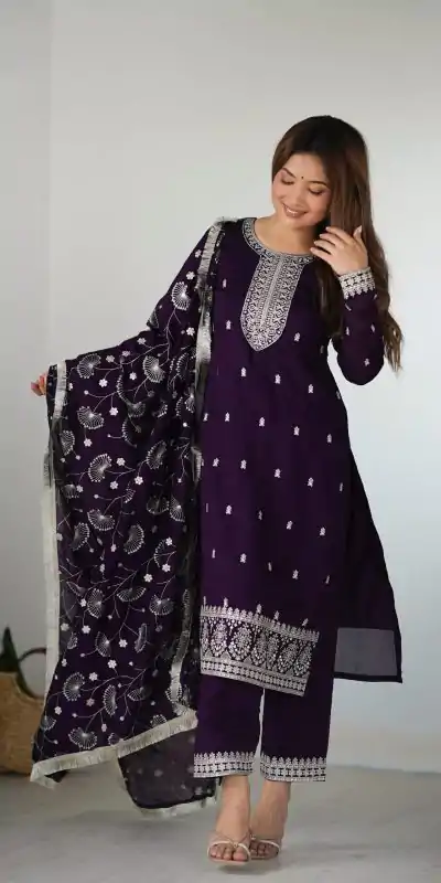 KB 276 Purple Color Rangoli Silk Sequence Jari Work Salwar Suit Casual, Wedding, Party, Festive, Events Etc.4-6 Working Days@ 2049/-only | Casual Suits, Jump Suits, Salwar suit, Creative suits, Designer Suits, Palazzo Suits, Party Wear Suits, Patiala Suits, Straight Suits