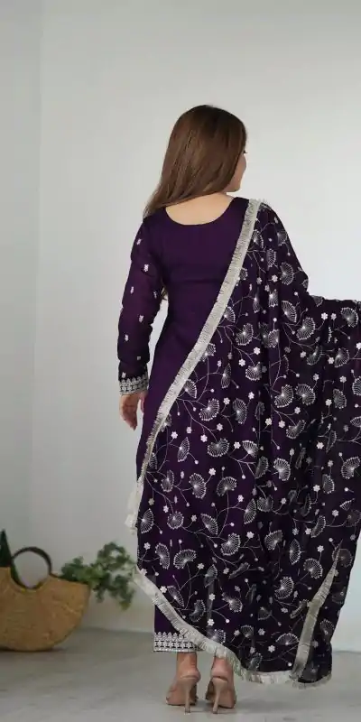 KB 276 Purple Color Rangoli Silk Sequence Jari Work Salwar Suit Casual, Wedding, Party, Festive, Events Etc.4-6 Working Days@ 2049/-only | Casual Suits, Jump Suits, Salwar suit, Creative suits, Designer Suits, Palazzo Suits, Party Wear Suits, Patiala Suits, Straight Suits