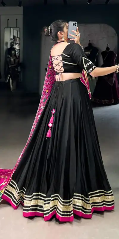 LNB 1657 Black Color Silk Georgette Original Mirror Lace Touch Up Lehenga Choli Wedding, Party, Festive, Events Etc. Delivery 4-6 Working Days Rs 4299 | Lehenga, Bollywood Lehenga, Creative Lehenga, Designer Lehenga, Embroidered Lehenga, Party Wear Lehenga