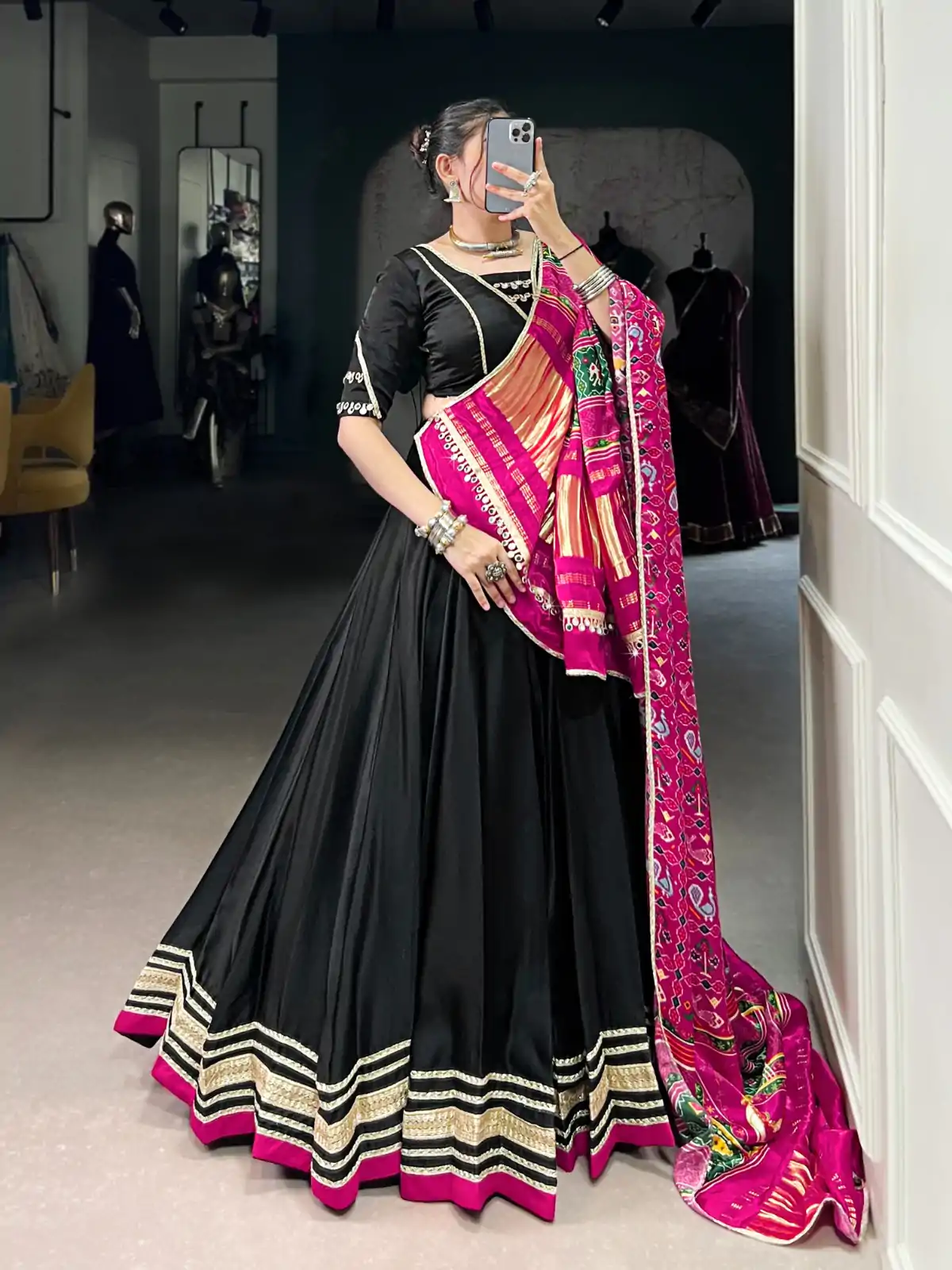 LNB 1657 Black Color Silk Georgette Original Mirror Lace Touch Up Lehenga Choli Wedding, Party, Festive, Events Etc. Delivery 4-6 Working Days Rs 4299 | Lehenga, Bollywood Lehenga, Creative Lehenga, Designer Lehenga, Embroidered Lehenga, Party Wear Lehenga
