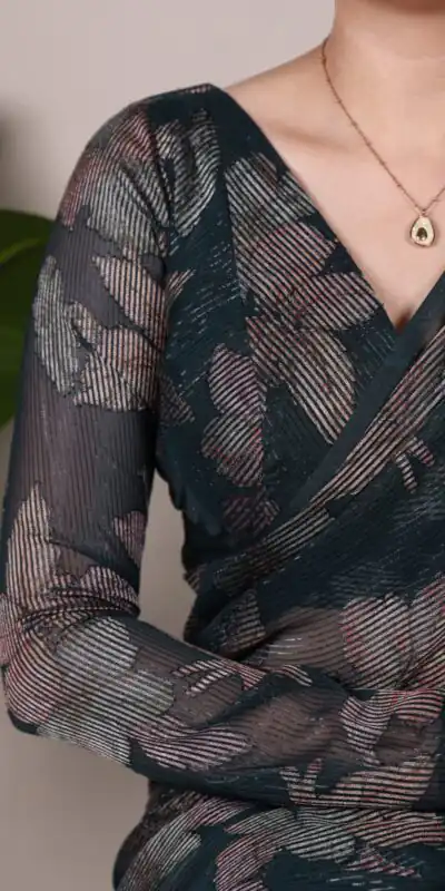 YNF 7052 Black Color Lurex Brasso Floral Viscose Brasso Saree Casual, Wedding, Festive, Events . Expected Delivery  4-6 Working Days @1799/- only                                                                                | Designer Sarees, Embroidered Sarees, Sarees, Bollywood Sarees, Creative Sarees, Ethnic Saree, Modern Digital sarees, Party Wear Sarees