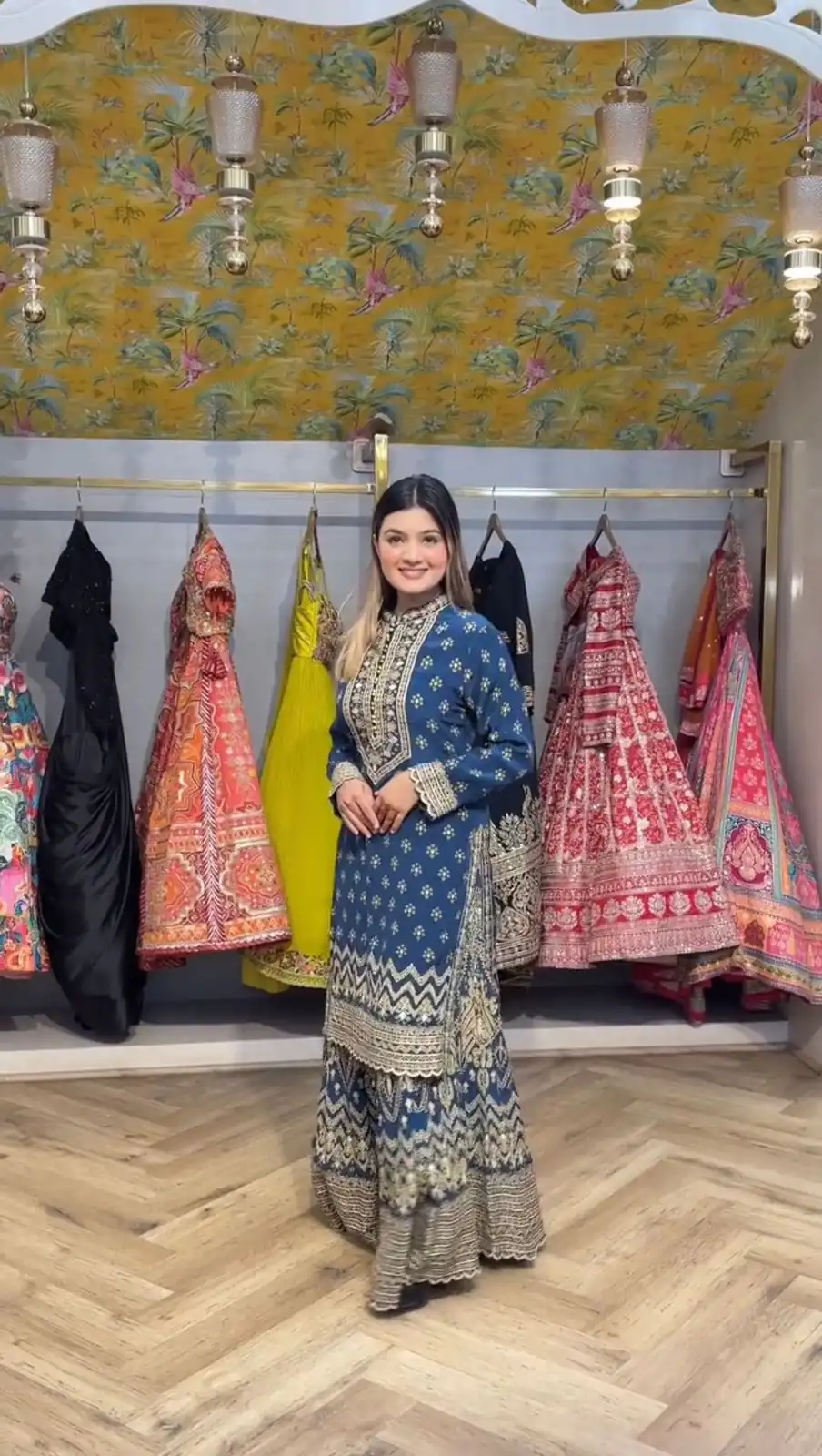 LG 1995 Blue Color Chinon Digital Print diamond Mirror WorkSalwar Suit Casual, Wedding, Festive, Events . Expected Delivery  4-6 Working Days @1999/- only      | Casual Suits, Jump Suits, Salwar suit, Creative suits, Designer Suits, Palazzo Suits, Party Wear Suits, Patiala Suits, Straight Suits