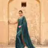 Blue Georgette Khichdi Saree
