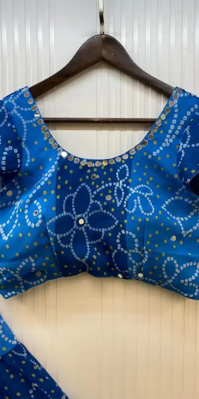 LG 647 Blue Color Printed Georgette Real Mirror Work Lehenga Choli Wedding, Party, Festive, Events Etc. Delivery 4-6 Working Days Rs 2099 | Lehenga, Bollywood Lehenga, Creative Lehenga, Designer Lehenga, Embroidered Lehenga, Party Wear Lehenga