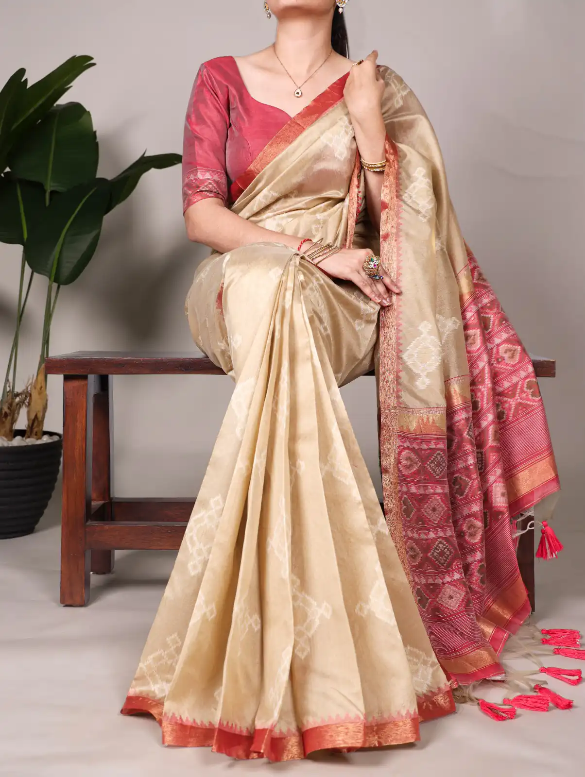 YNF 7503 Cream Color Jacquard Silk Printed With Zari Weaving Work Casual, Wedding, Festive, Events . Expected Delivery  4-6 Working Days @2199/- only                                | Designer Sarees, Embroidered Sarees, Sarees, Bollywood Sarees, Creative Sarees, Ethnic Saree, Modern Digital sarees, Party Wear Sarees