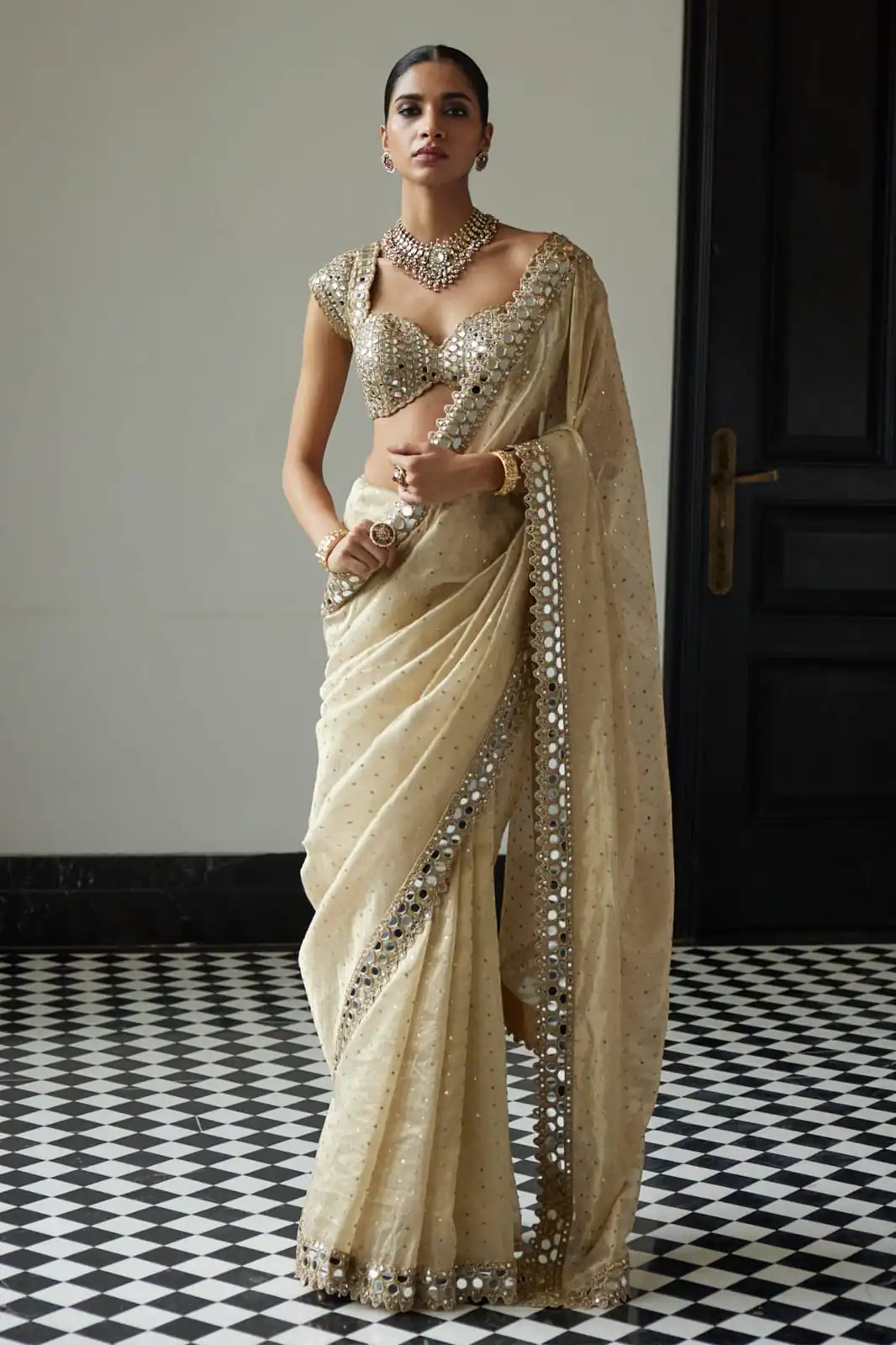 DF 3416 Grey Color Organza 5 Mm Sequins Work Saree Casual, Wedding, Festive, Events . Expected Delivery  4-6 Working Days @1949/- only                                                                                | Designer Sarees, Embroidered Sarees, Sarees, Bollywood Sarees, Creative Sarees, Ethnic Saree, Modern Digital sarees, Party Wear Sarees