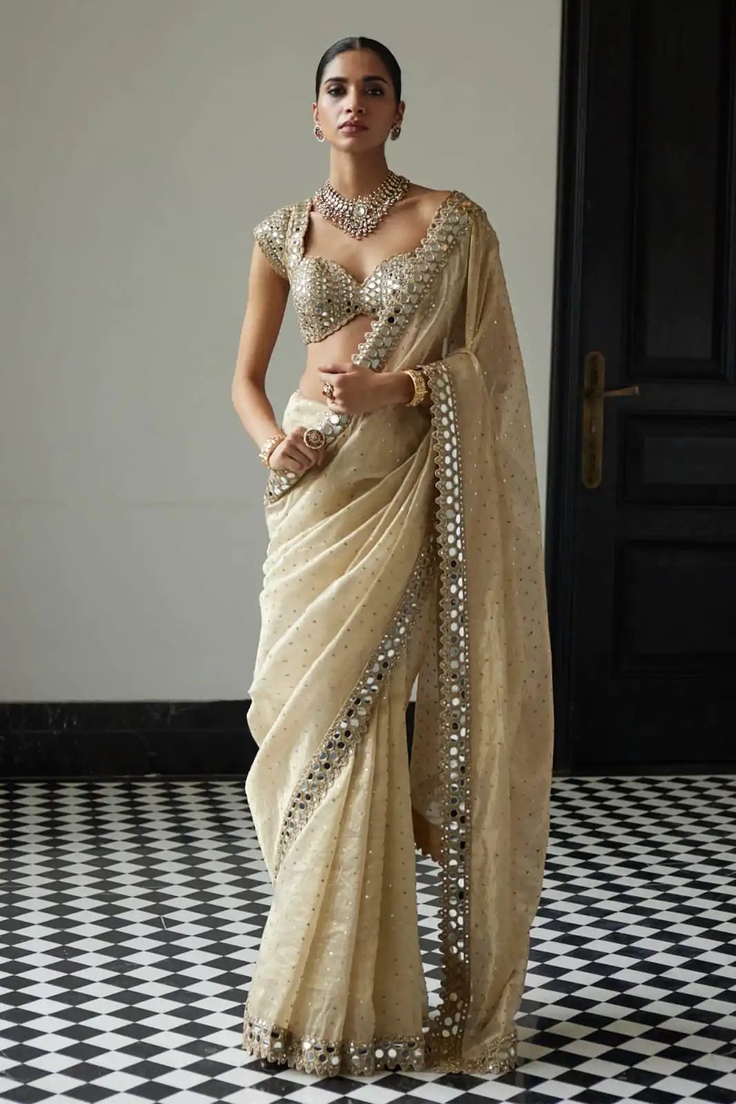 DF 3416 Grey Color Organza 5 Mm Sequins Work Saree Casual, Wedding, Festive, Events . Expected Delivery  4-6 Working Days @1949/- only                                                                                | Designer Sarees, Embroidered Sarees, Sarees, Bollywood Sarees, Creative Sarees, Ethnic Saree, Modern Digital sarees, Party Wear Sarees