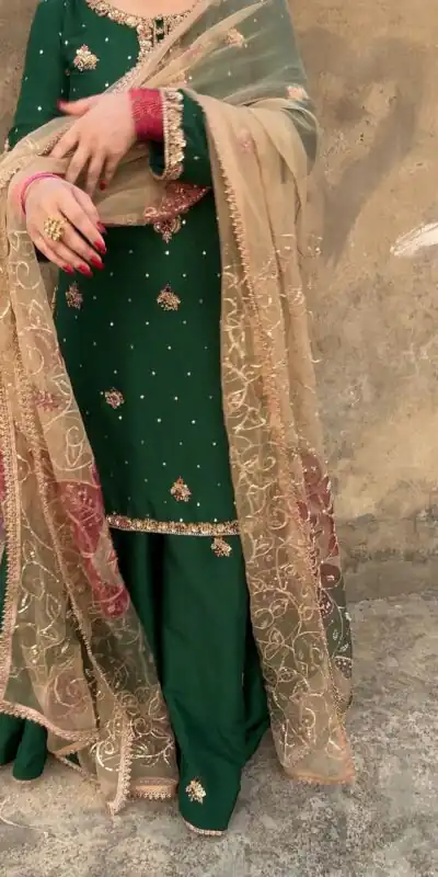 LG 1996 Green Color Chinon Sequence Embroidery Work Salwar Suit Casual, Wedding, Festive, Events . Expected Delivery  4-6 Working Days @1999/- only      | Casual Suits, Jump Suits, Salwar suit, Creative suits, Designer Suits, Palazzo Suits, Party Wear Suits, Patiala Suits, Straight Suits