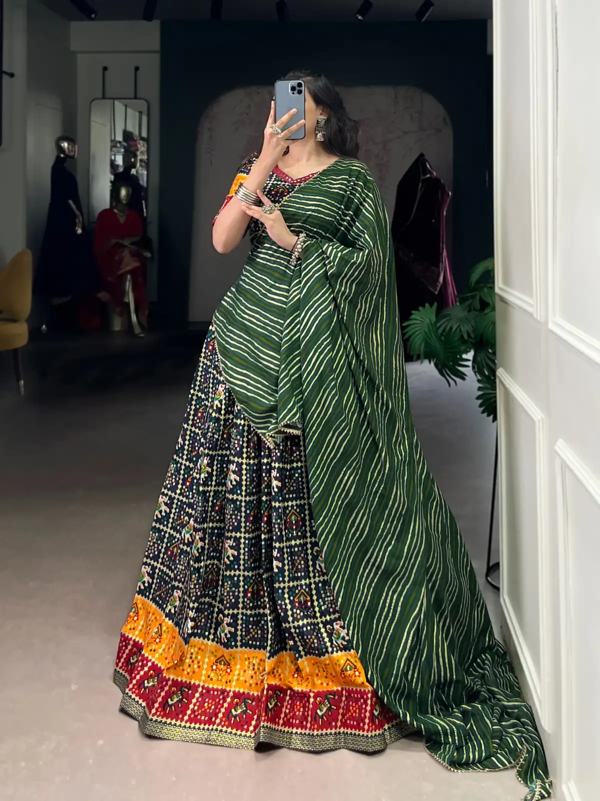 LNB 1638 Green Color Cotton Printed With Foil Work Lehenga Choli Wedding, Party, Festive, Events Etc. Delivery 4-6 Working Days Rs 1999 | Lehenga, Bollywood Lehenga, Creative Lehenga, Designer Lehenga, Embroidered Lehenga, Party Wear Lehenga