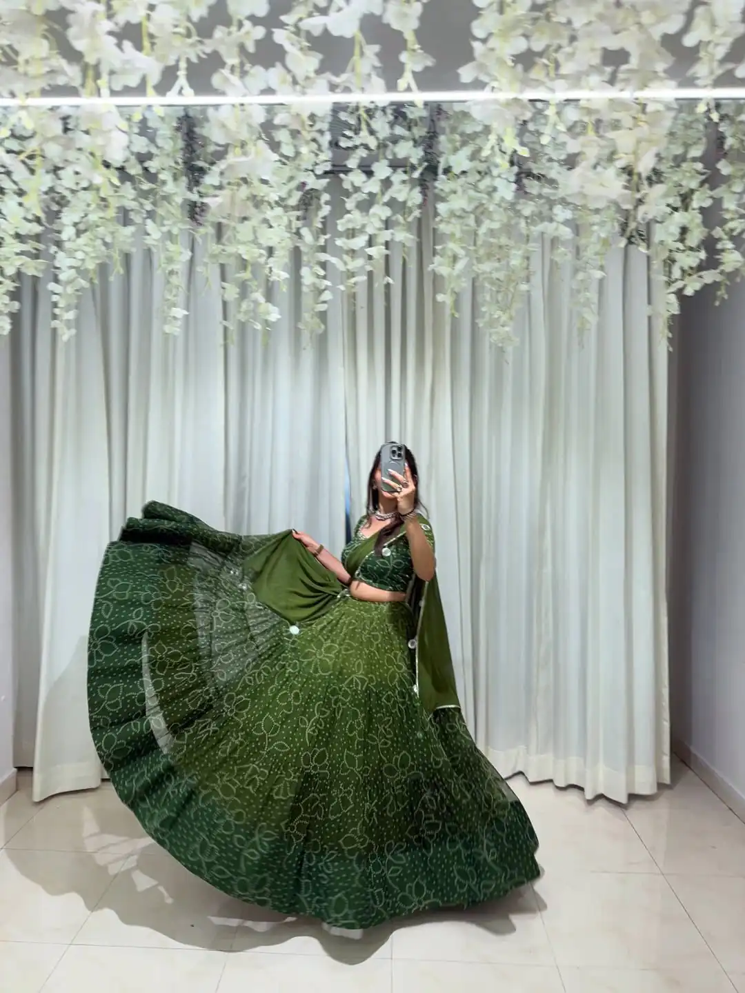 LG 647 Green Color Printed Georgette Real Mirror Work Lehenga Choli Wedding, Party, Festive, Events Etc. Delivery 4-6 Working Days Rs 2099 | Lehenga, Bollywood Lehenga, Creative Lehenga, Designer Lehenga, Embroidered Lehenga, Party Wear Lehenga