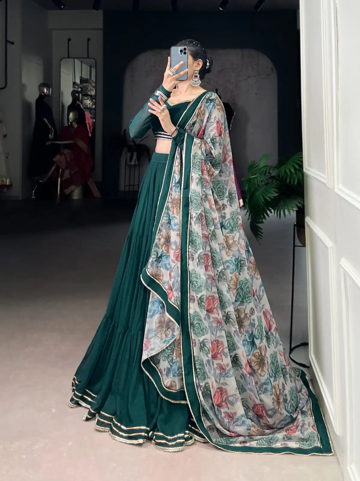 LNB 1710 Green Color Marble Lace Touch Up Canvas Lehenga Choli Wedding, Party, Festive, Events Etc. Delivery 4-6 Working Days Rs 3099 | Lehenga, Bollywood Lehenga, Creative Lehenga, Designer Lehenga, Embroidered Lehenga, Party Wear Lehenga