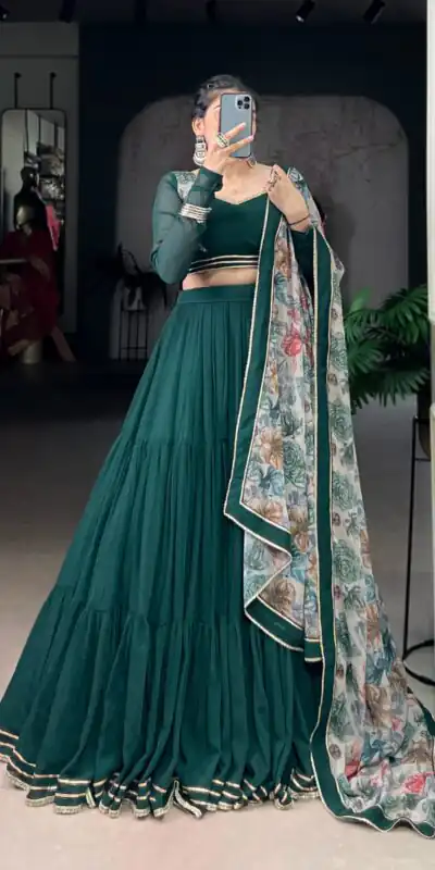 LNB 1710 Green Color Marble Lace Touch Up Canvas Lehenga Choli Wedding, Party, Festive, Events Etc. Delivery 4-6 Working Days Rs 3099 | Lehenga, Bollywood Lehenga, Creative Lehenga, Designer Lehenga, Embroidered Lehenga, Party Wear Lehenga