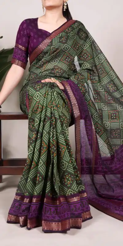 YNF 7046 Green Color Polyester Chanderi Print Zari Weaving Work Saree Casual, Wedding, Festive, Events . Expected Delivery  4-6 Working Days @1549/- only                                                                                | Designer Sarees, Embroidered Sarees, Sarees, Bollywood Sarees, Creative Sarees, Ethnic Saree, Modern Digital sarees, Party Wear Sarees