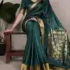 YNF 7903 Green Color Raw Silk Zari Weaving Work Saree Casual, Wedding, Festive, Events . Expected Delivery  4-6 Working Days @1699/- only                                                                                | Designer Sarees, Embroidered Sarees, Sarees, Bollywood Sarees, Creative Sarees, Ethnic Saree, Modern Digital sarees, Party Wear Sarees