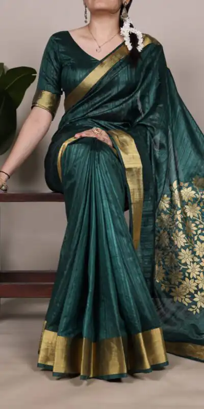 YNF 7903 Green Color Raw Silk Zari Weaving Work Saree Casual, Wedding, Festive, Events . Expected Delivery  4-6 Working Days @1699/- only                                                                                | Designer Sarees, Embroidered Sarees, Sarees, Bollywood Sarees, Creative Sarees, Ethnic Saree, Modern Digital sarees, Party Wear Sarees