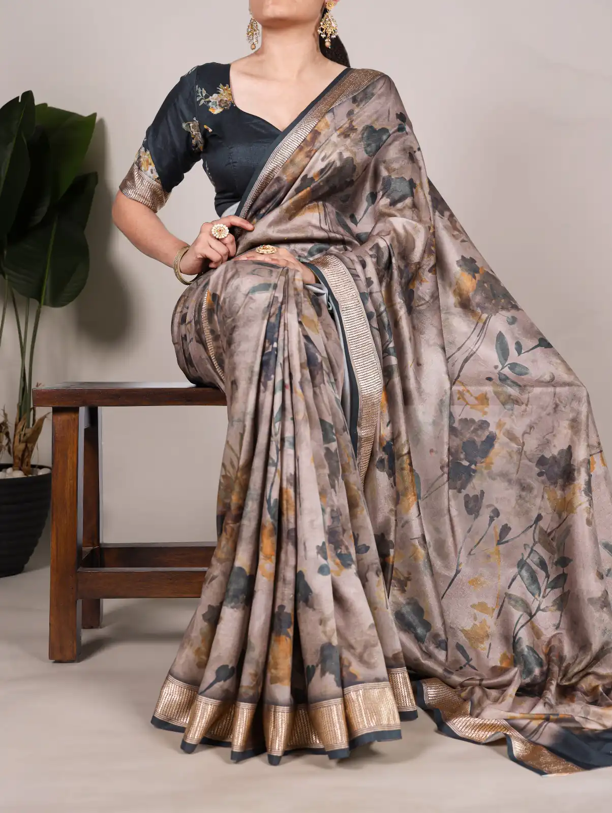 YNF 7015 Green Color Tussar Silk With Viscose Border Printed Saree Casual, Wedding, Festive, Events . Expected Delivery  4-6 Working Days @1699/- only                                                                                | Designer Sarees, Embroidered Sarees, Sarees, Bollywood Sarees, Creative Sarees, Ethnic Saree, Modern Digital sarees, Party Wear Sarees