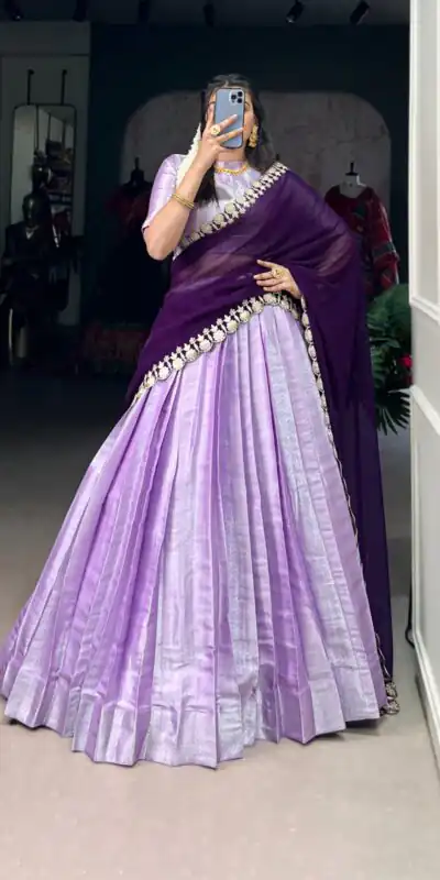 LNB 2013 Lavender Color Jacquard Silk weaving work Lehenga Choli Wedding, Party, Festive, Events Etc. Delivery 4-6 Working Days Rs 2999 | Lehenga, Bollywood Lehenga, Creative Lehenga, Designer Lehenga, Embroidered Lehenga, Party Wear Lehenga