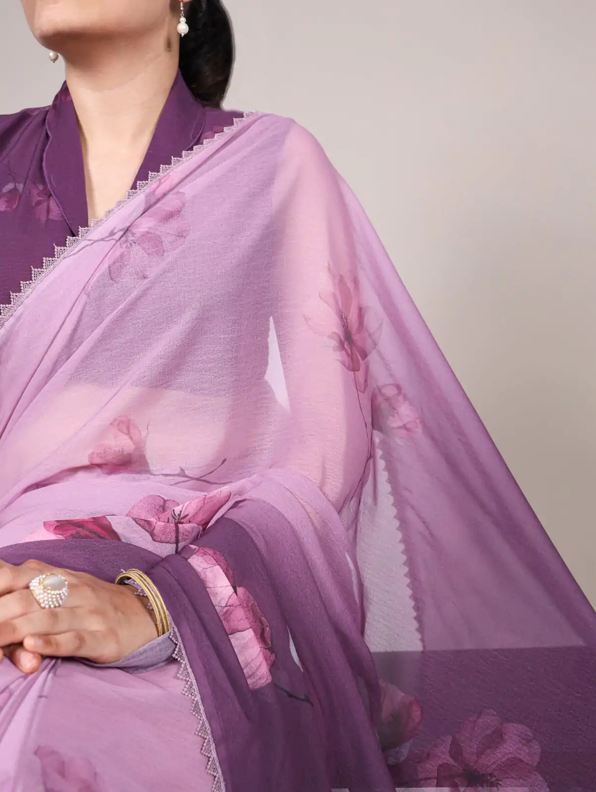 YNF 7038 Lavender Color Weightless Marbal Floral Printed Lace Saree Casual, Wedding, Festive, Events . Expected Delivery  4-6 Working Days @1549/- only                                                                                | Designer Sarees, Embroidered Sarees, Sarees, Bollywood Sarees, Creative Sarees, Ethnic Saree, Modern Digital sarees, Party Wear Sarees