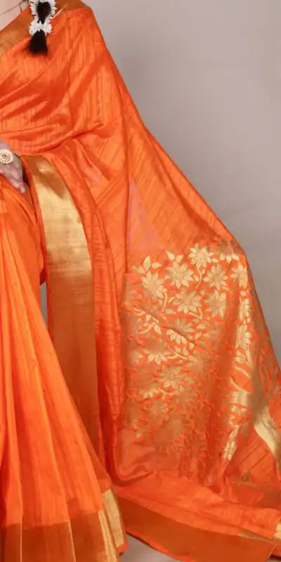 YNF 7903 Light Orange Color Raw Silk Zari Weaving Work Saree Casual, Wedding, Festive, Events . Expected Delivery  4-6 Working Days @1699/- only                                                                                | Designer Sarees, Embroidered Sarees, Sarees, Bollywood Sarees, Creative Sarees, Ethnic Saree, Modern Digital sarees, Party Wear Sarees