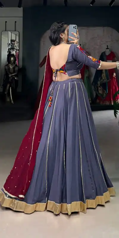 LNB 1655 Light Purple Color Pure Rayon Embossed Design Gotta Patti Lace Lehenga Choli Wedding, Party, Festive, Events Etc. Delivery 4-6 Working Days Rs 2799 | Lehenga, Bollywood Lehenga, Creative Lehenga, Designer Lehenga, Embroidered Lehenga, Party Wear Lehenga