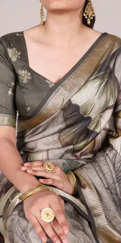 YNF 7015 Mahandi Color Tussar Silk With Viscose Border Printed Saree Casual, Wedding, Festive, Events . Expected Delivery  4-6 Working Days @1699/- only                                                                                | Designer Sarees, Embroidered Sarees, Sarees, Bollywood Sarees, Creative Sarees, Ethnic Saree, Modern Digital sarees, Party Wear Sarees