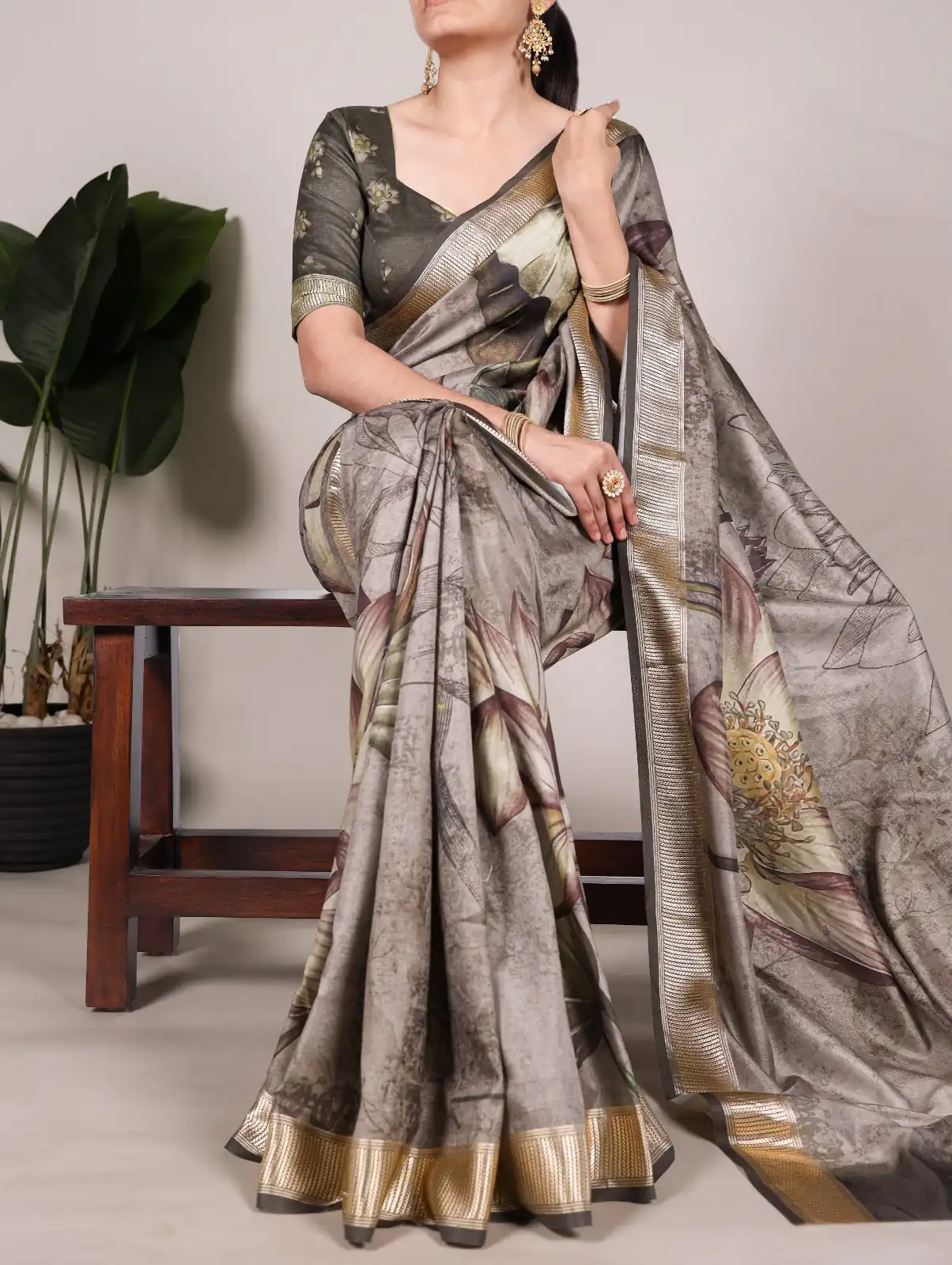 YNF 7015 Mahandi Color Tussar Silk With Viscose Border Printed Saree Casual, Wedding, Festive, Events . Expected Delivery  4-6 Working Days @1699/- only                                                                                | Designer Sarees, Embroidered Sarees, Sarees, Bollywood Sarees, Creative Sarees, Ethnic Saree, Modern Digital sarees, Party Wear Sarees