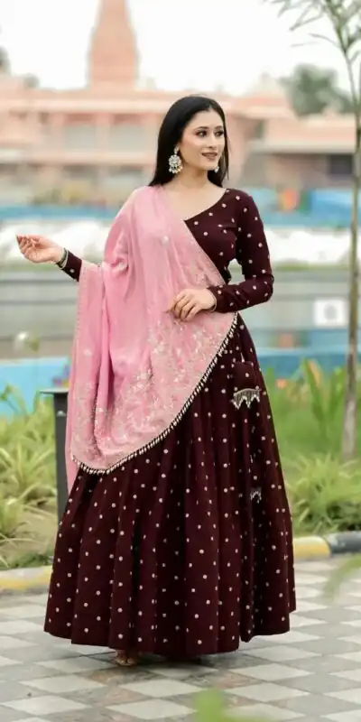LG 643 Maroon Color Printed Polly Reyon Lehenga Choli Wedding, Party, Festive, Events Etc. Delivery 4-6 Working Days Rs 2099 | Lehenga, Bollywood Lehenga, Creative Lehenga, Designer Lehenga, Embroidered Lehenga, Party Wear Lehenga