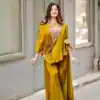 BE 349 Mustard Color Air Tex Chinon Sequence Embroidered Work Salwar Suit Casual, Wedding, Festive, Events . Expected Delivery  4-6 Working Days @1999/- only      | Casual Suits, Jump Suits, Salwar suit, Creative suits, Designer Suits, Palazzo Suits, Party Wear Suits, Patiala Suits, Straight Suits