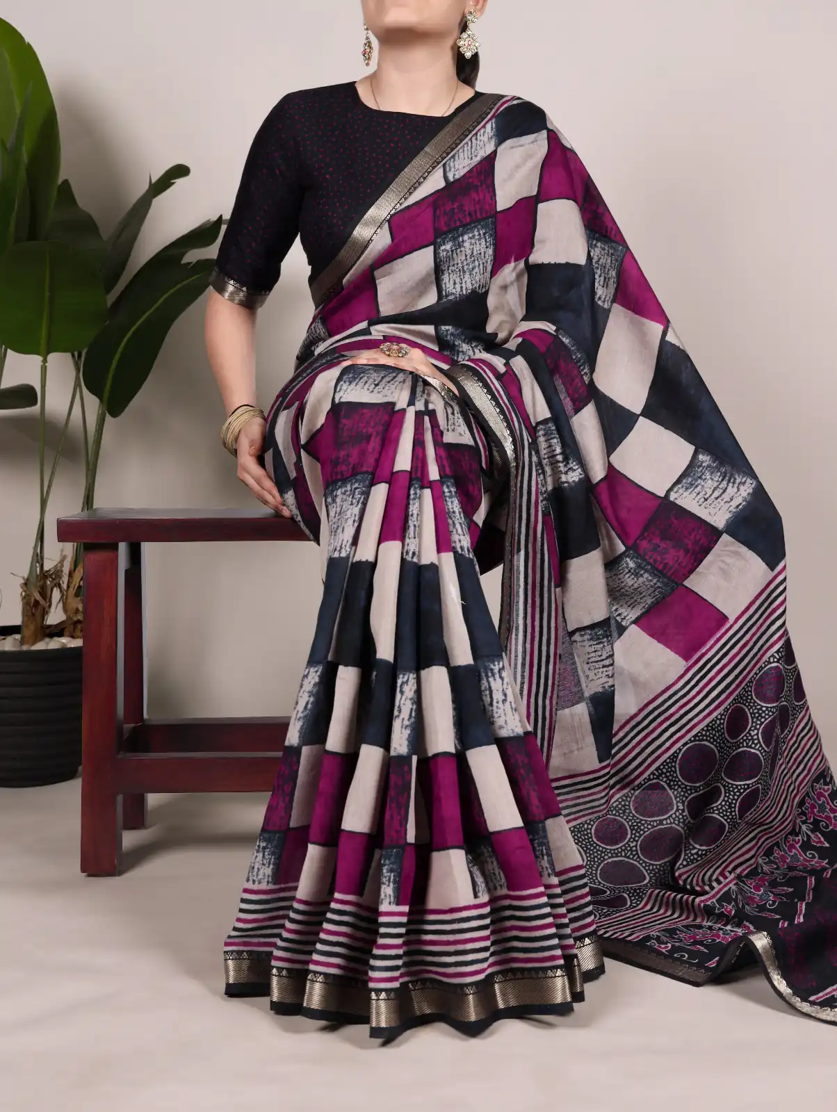 YNF 7045 Navy Blue Color Polyester Viscose Chanderi Printed Border Saree Casual, Wedding, Festive, Events . Expected Delivery  4-6 Working Days @1499/- only                                | Designer Sarees, Embroidered Sarees, Sarees, Bollywood Sarees, Creative Sarees, Ethnic Saree, Modern Digital sarees, Party Wear Sarees