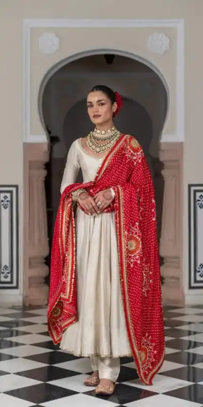 LG 1970 Off White Color Chinon Lace On Border Latkan Dori Salwar Suit Casual, Wedding, Festive, Events . Expected Delivery  4-6 Working Days @1999/- only      | Casual Suits, Jump Suits, Salwar suit, Creative suits, Designer Suits, Palazzo Suits, Party Wear Suits, Patiala Suits, Straight Suits