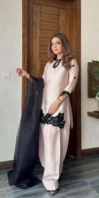 BE 371 Off White Color French Crape Sequence Embroidery Beads Salwar Suit Casual, Wedding, Festive, Events . Expected Delivery  4-6 Working Days @2099/- only      | Casual Suits, Jump Suits, Salwar suit, Creative suits, Designer Suits, Palazzo Suits, Party Wear Suits, Patiala Suits, Straight Suits