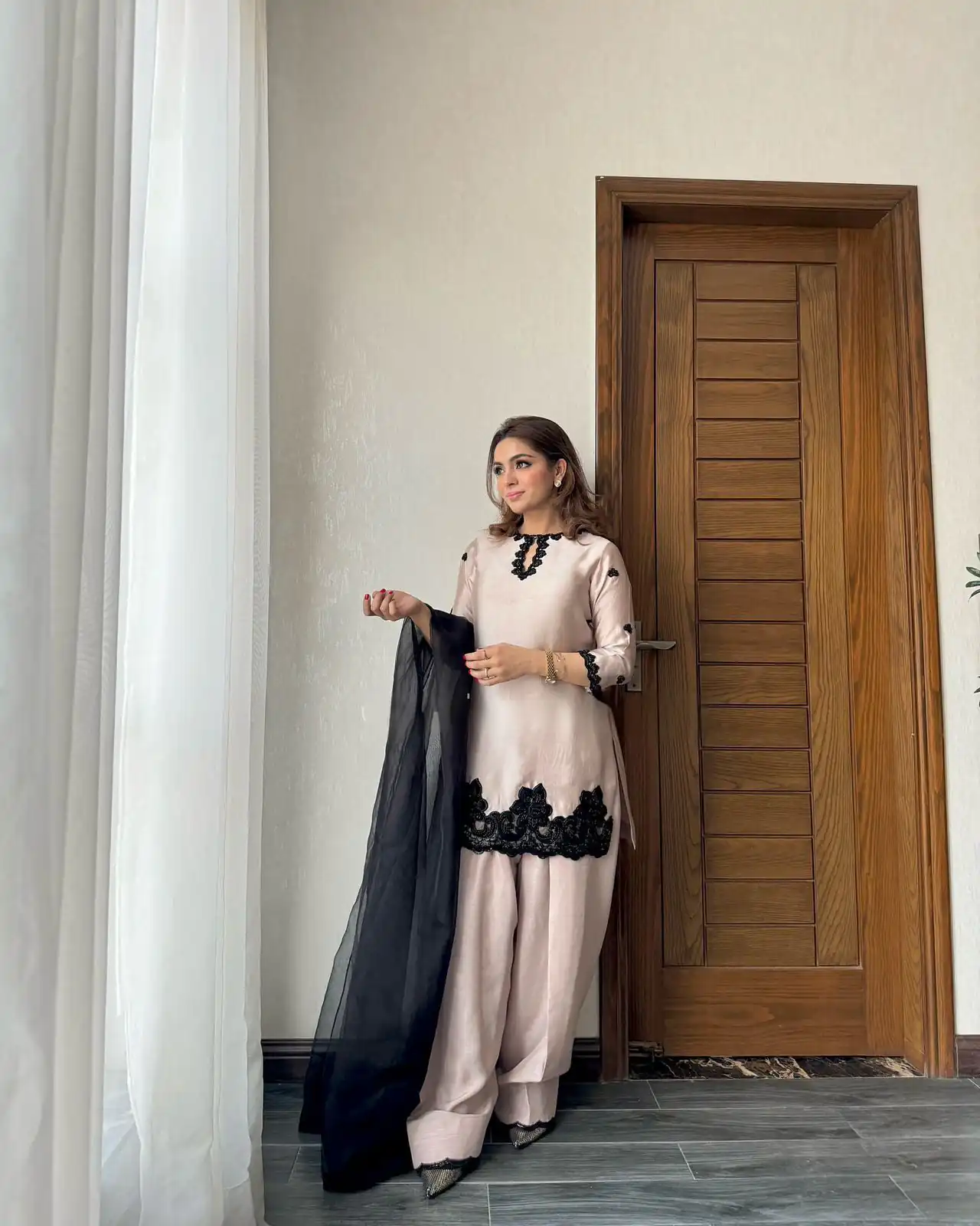 BE 371 Off White Color French Crape Sequence Embroidery Beads Salwar Suit Casual, Wedding, Festive, Events . Expected Delivery  4-6 Working Days @2099/- only      | Casual Suits, Jump Suits, Salwar suit, Creative suits, Designer Suits, Palazzo Suits, Party Wear Suits, Patiala Suits, Straight Suits