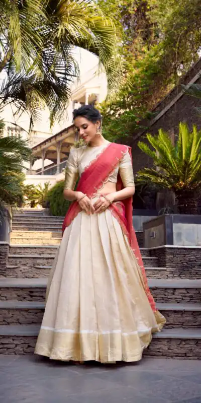 LNB 2011 Off White Color Jacquard Chex Zari Weaving Work Lehenga Choli Wedding, Party, Festive, Events Etc. Delivery 4-6 Working Days Rs 2099 | Lehenga, Bollywood Lehenga, Creative Lehenga, Designer Lehenga, Embroidered Lehenga, Party Wear Lehenga