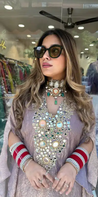 LG 1890 Onion Color Fendy Embroidery With Real Mirror Work Salwar Suit Casual, Wedding, Festive, Events . Expected Delivery  4-6 Working Days @1849/- only      | Casual Suits, Jump Suits, Salwar suit, Creative suits, Designer Suits, Palazzo Suits, Party Wear Suits, Patiala Suits, Straight Suits